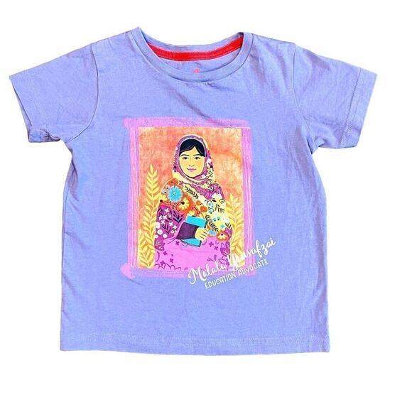 Piccolina Malala Yousafzai Short Sleeve Trailblazer Tee Size 2T - Picture 1 of 4
